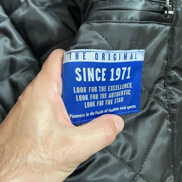 Starter Bomber Jacket Mens Large Satin Coat Pittsburgh Embroidered Black - Picture 6 of 8